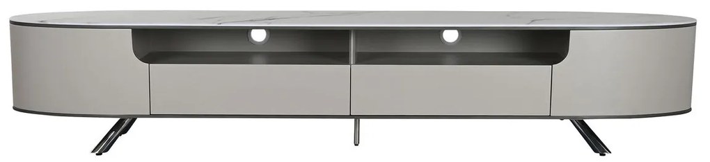 Τηλεόραση Home ESPRIT Λευκό Μπεζ 220 x 42 x 41,5 cm