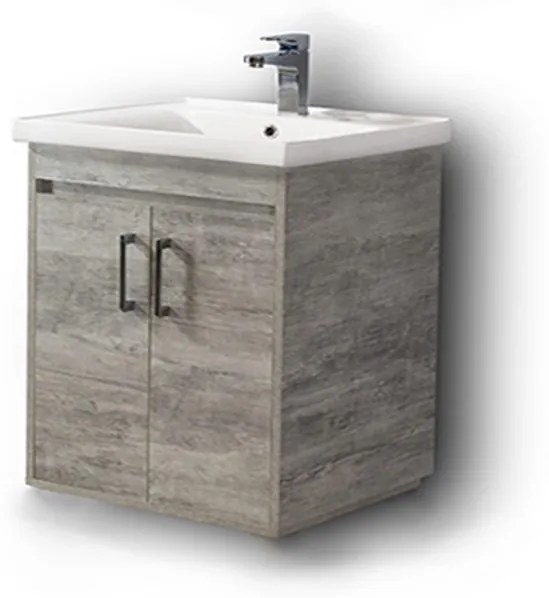 Πάγκος Κρεμαστός SAVINA CEMENT 80 3BSA080CE0HG 78x44x72, Νιπτήρας 80x46  3BSA080CE0HG
