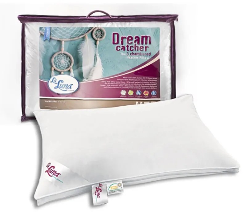 Μαξιλάρι Ύπνου Πουπουλένιο La Luna Dream Catcher Pillow 48x68+3