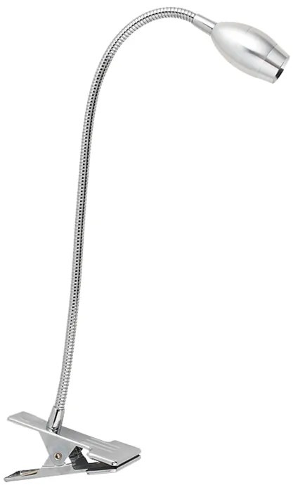 Σποτ Με Κλιπ Μονόφωτο LED Aca Swan SF126BLED340C Nickel Φυσικό Φως