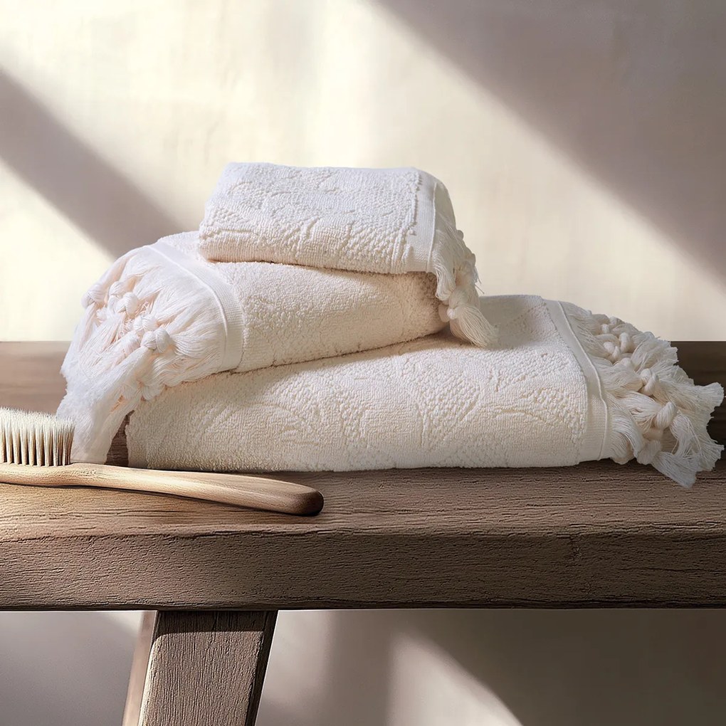 Πετσέτα Χεριών (30x50) Nef-Nef Homeware Premium Sangalia Ecru 550gsm