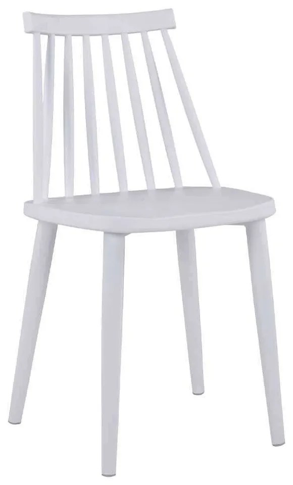 Καρέκλα Vanessa HM8052.11 43x46,5x82cm White Σετ 4τμχ Metal, Polypropylene