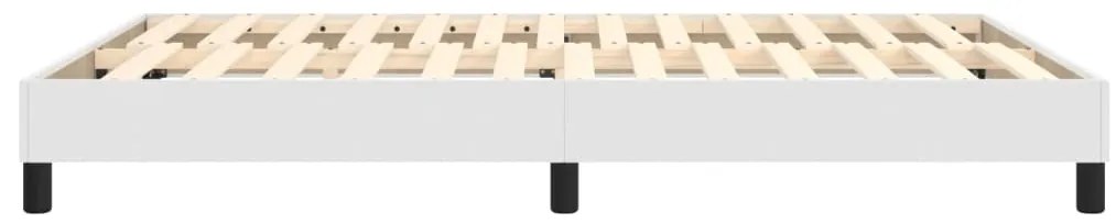 vidaXL Πλαίσιο Κρεβατιού Λευκό 140x190 εκ. από Συνθετικό Δέρμα