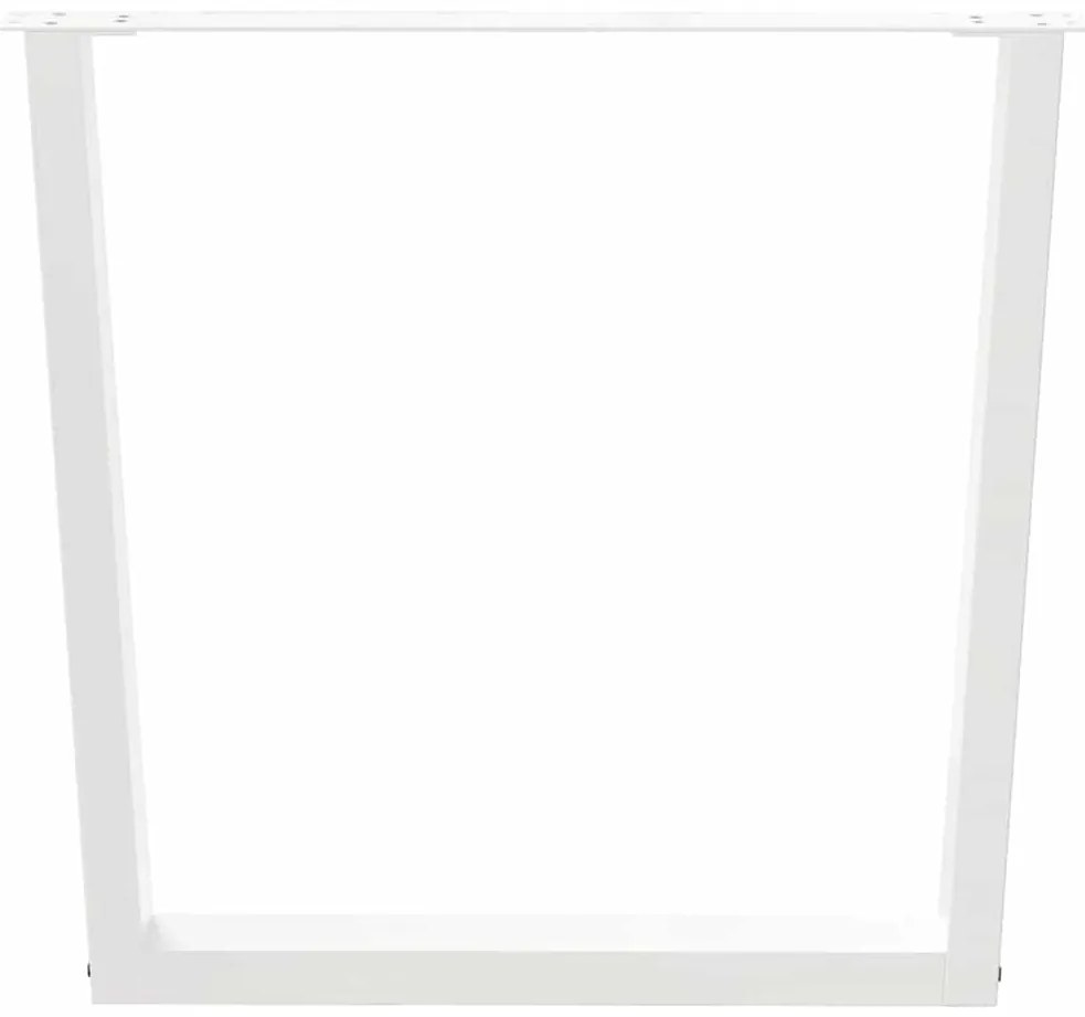 vidaXL Πόδια Τραπεζαρίας Σχήματος V 2 τεμ. Λευκά 80x(72-73,3) εκ. Ατσάλι
