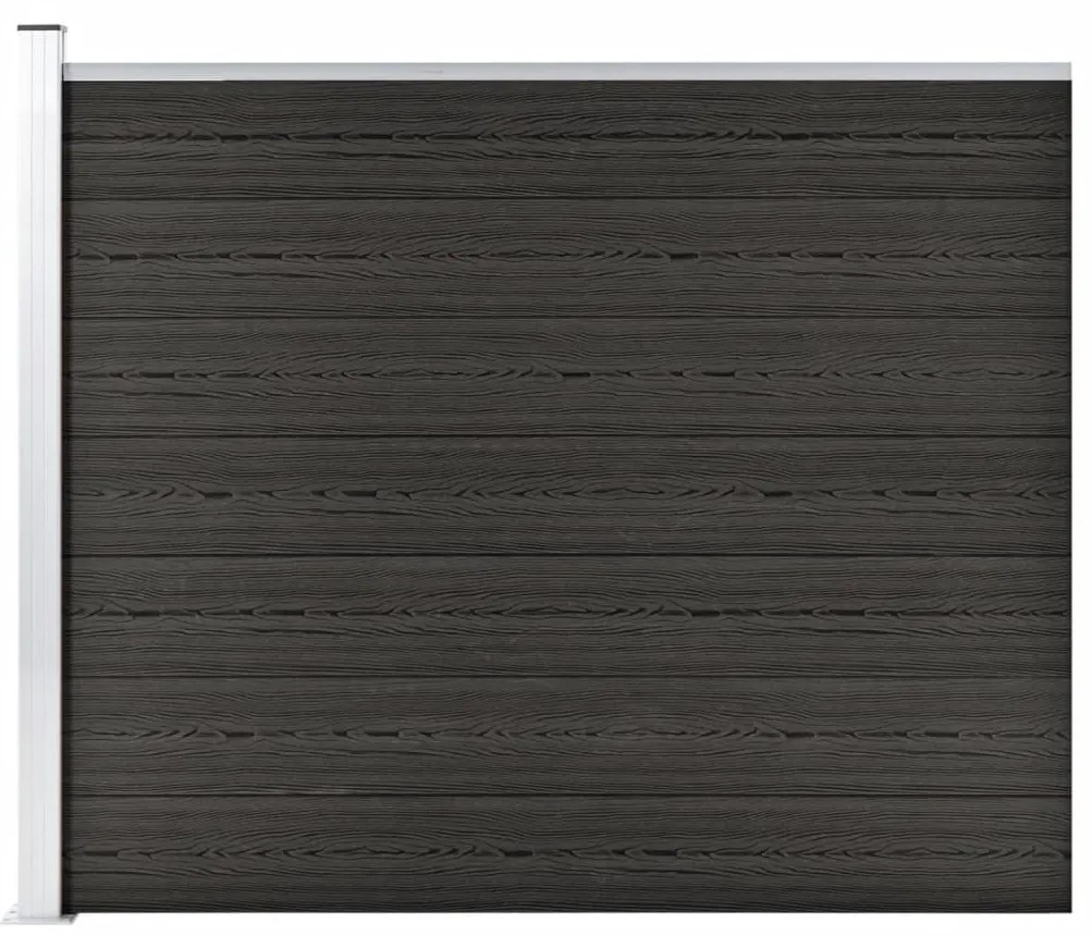 vidaXL Πάνελ Περίφραξης Γκρι 175 x 146 εκ. από WPC