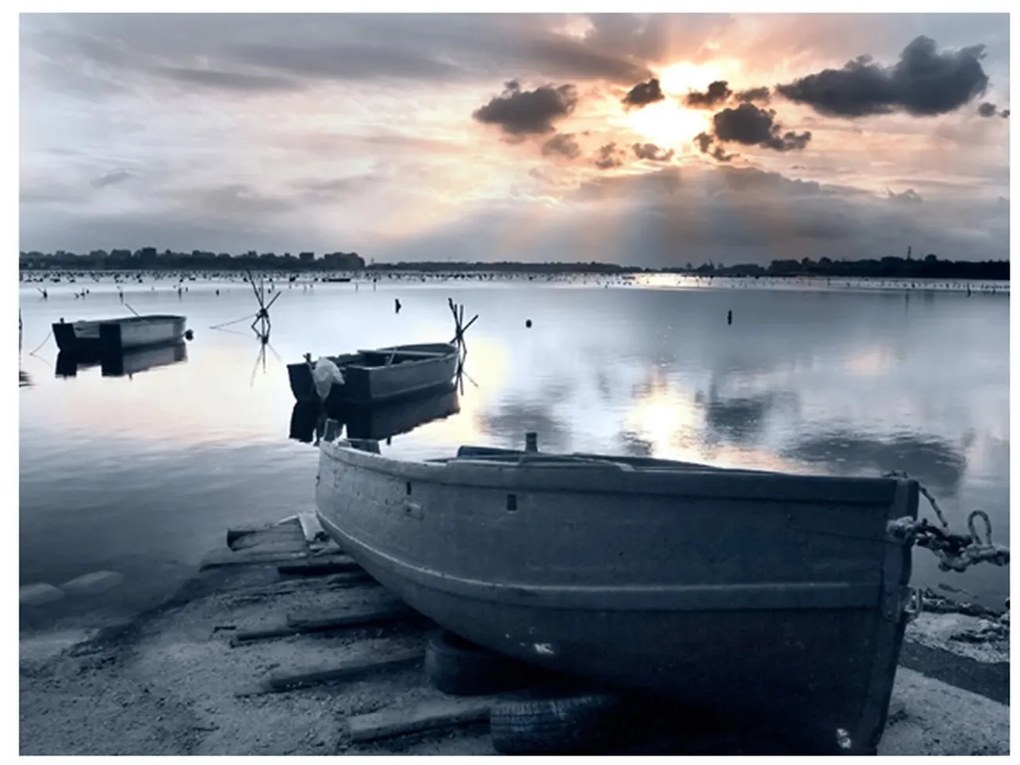 Φωτοταπετσαρία - Little port boats 400x309