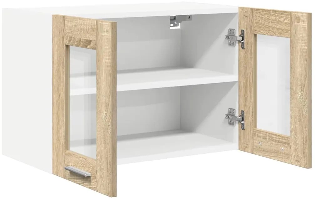 vidaXL Κρεμαστό ντουλάπι με αποθήκευση Δρύς Sonoma 60 x 31 x 40 εκ