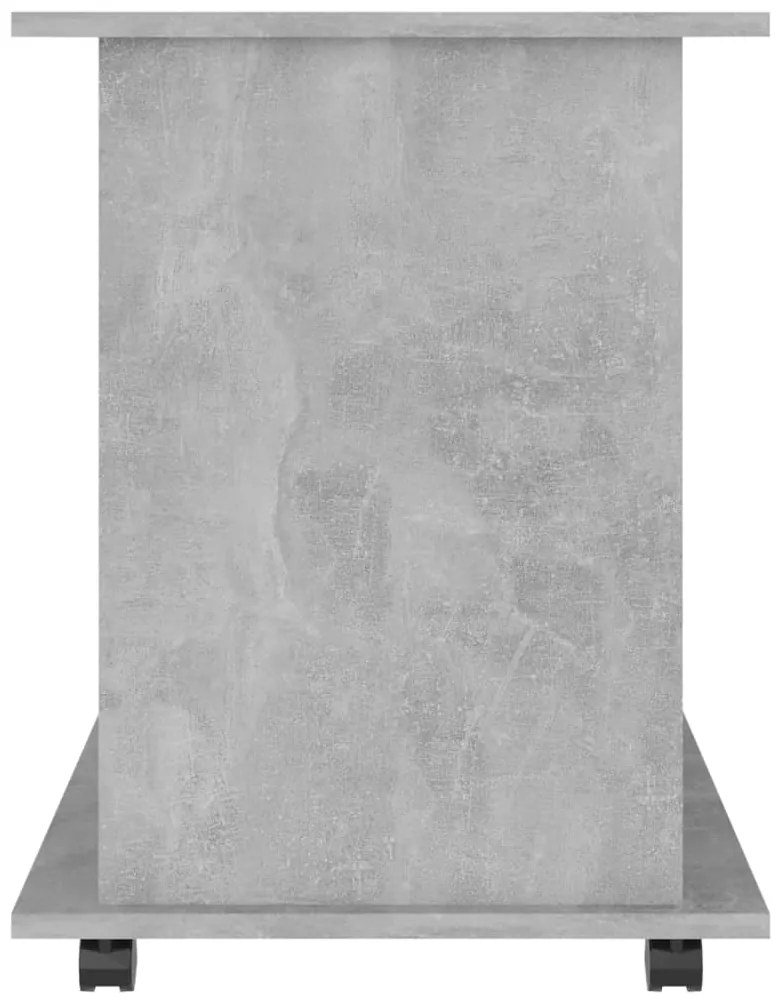 vidaXL Ντουλάπι Τροχήλατο Γκρι Σκυρ. 60 x 45 x 60 εκ. από Επεξ. Ξύλο