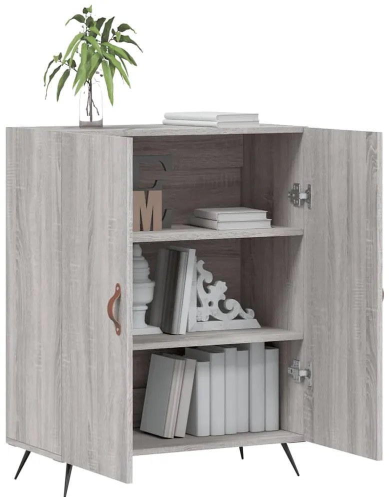 vidaXL Ντουλάπι Γκρι Sonoma 69,5 x 34 x 90 εκ. από Επεξεργασμένο Ξύλο
