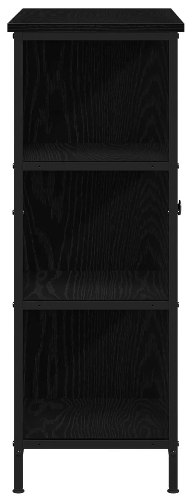 vidaXL Μπουφές Μαύρος Δρυς 70x30x80 εκ Επεξεργασμένο Ξύλο