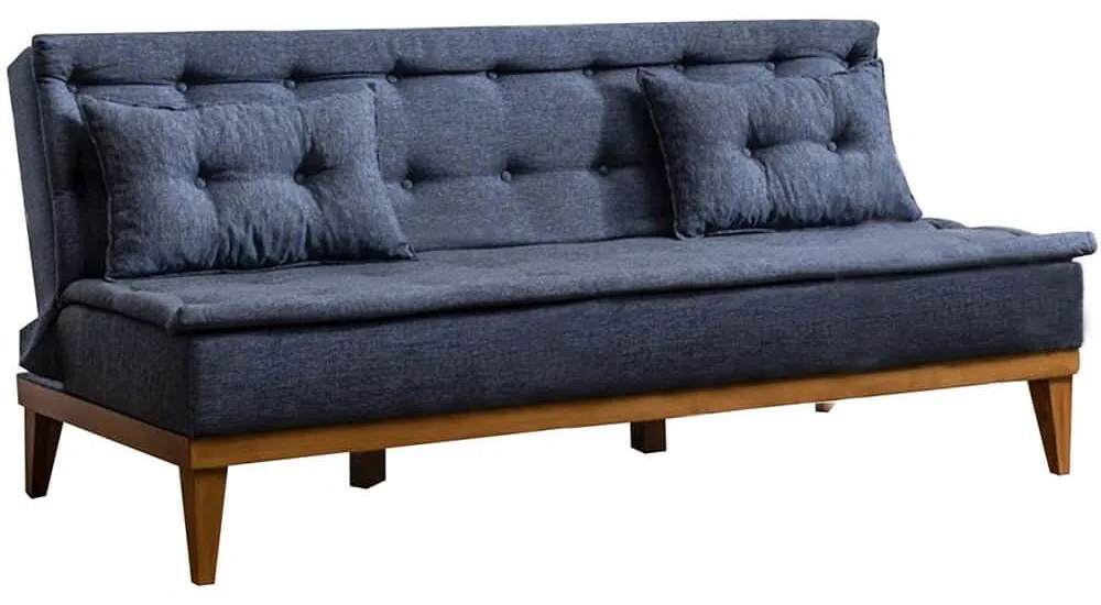 Καναπές - Κρεβάτι Τριθέσιος Fuoco 867UNQ1322 180x80x78cm Dark Blue