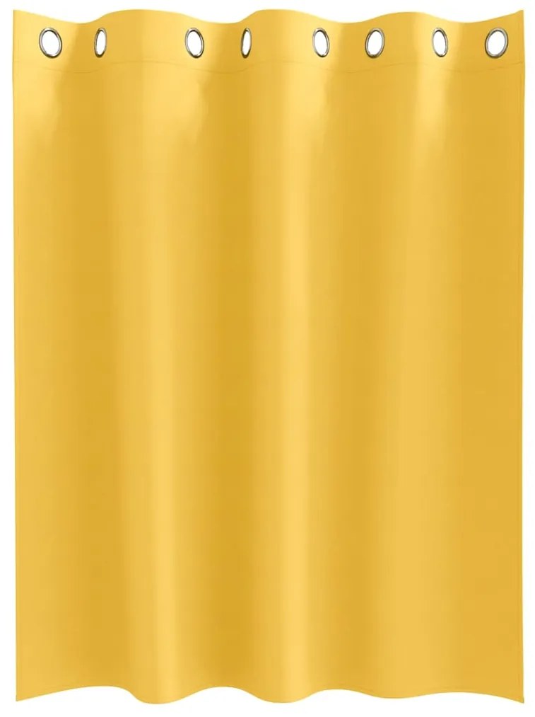 vidaXL Κουρτίνες 2 pcs κίτρινο μουσταρδί 140x140cm Πολυεστέρας