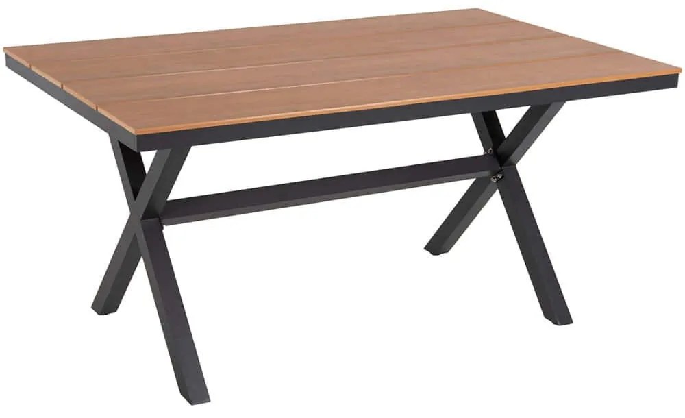 Τραπέζι Κήπου Tawnee HM6037.01 150x89,5x73cm Anthracite-Natural