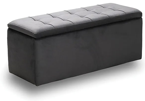 LIDO ΣΚΑΜΠΟ VELVET GREY ΜΕ ΑΠΟΘ. ΧΩΡΟ 101X41X42εκ. 101X41X42εκ.