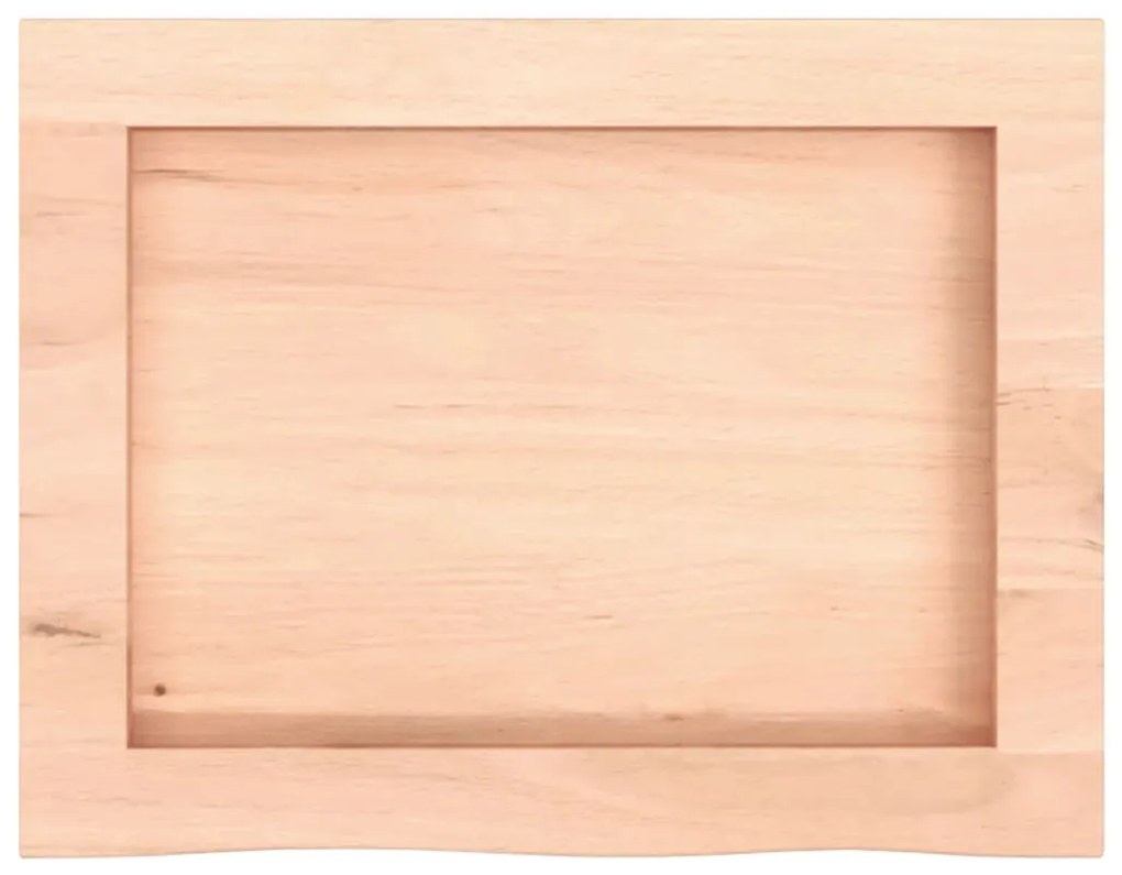 vidaXL Ράφι Τοίχου 40x30x(2-6) εκ. από Ακατέργαστο Μασίφ Ξύλο Δρυός