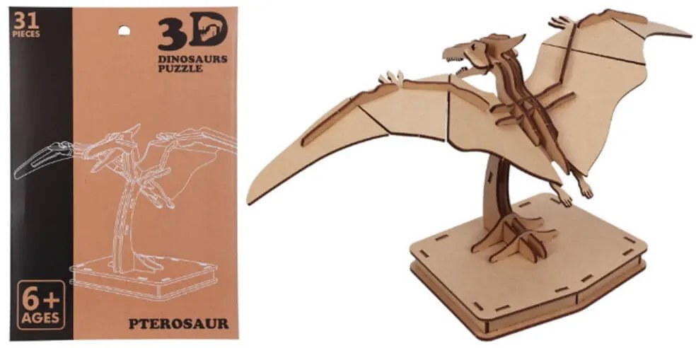 3D Puzzle Σε σχέδιο δεινοσαύρου (S34938180) Από MDF, Σε 4 επιλογές σχεδίου