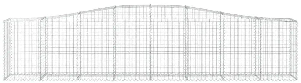 vidaXL Συρματοκιβώτια Τοξωτά 6 τεμ. 400x50x80/100 εκ. Γαλβαν. Ατσάλι