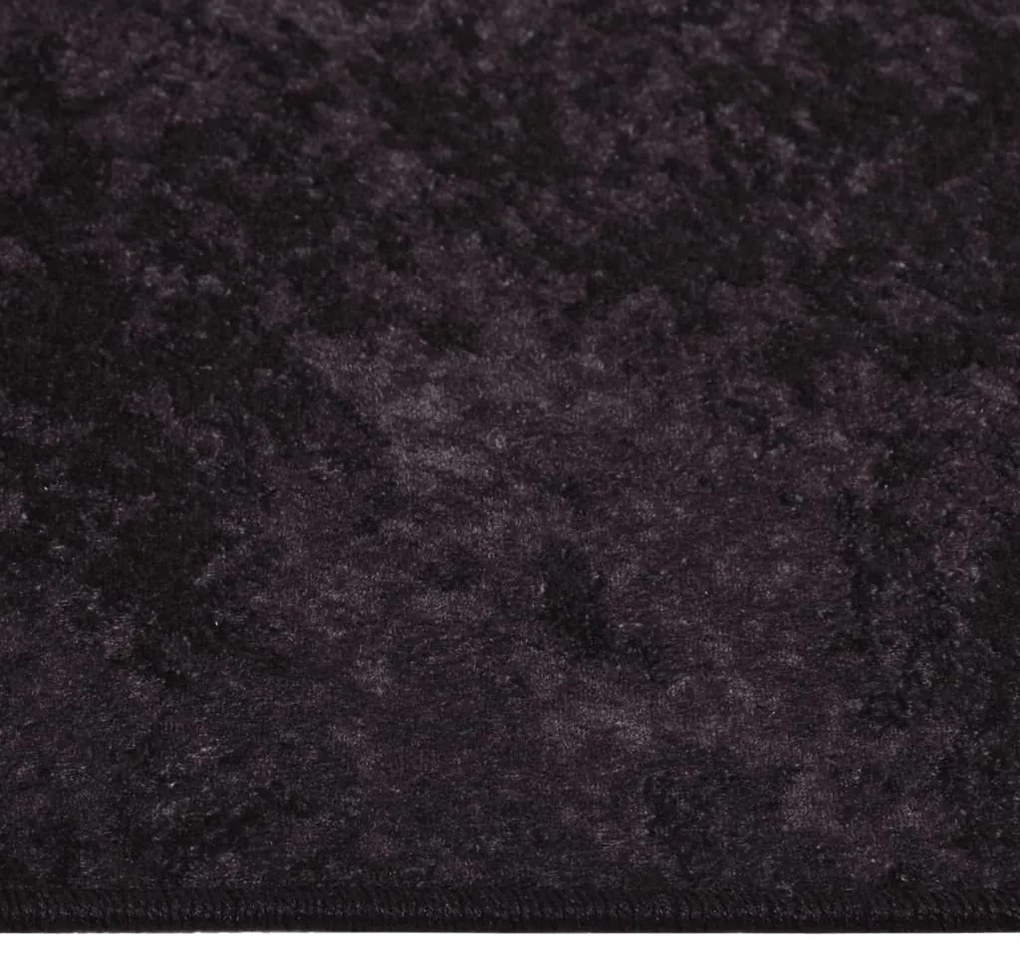 vidaXL Χαλί Πλενόμενο Αντιολισθητικό Ανθρακί 120 x 180 εκ.