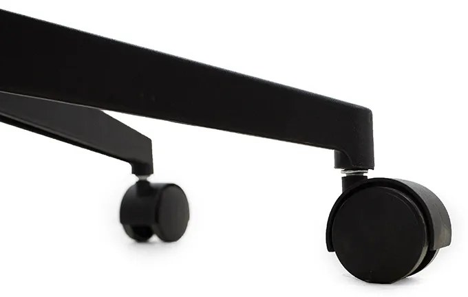 Καρέκλα γραφείου Ghost pakoworld με ύφασμα mesh χρώμα μαύρο - γκρι