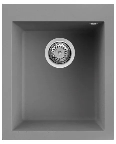 Νεροχύτης κουζίνας QUADRA 100 Titanium 73 ELLECI 41x50cm
