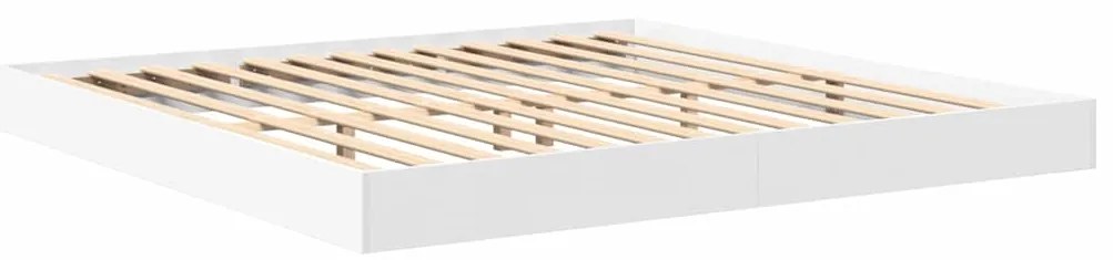vidaXL Βιβλιοθήκη Κρεβατιού Λευκό 180 x 200 cm Επεξεργασμένο ξύλο