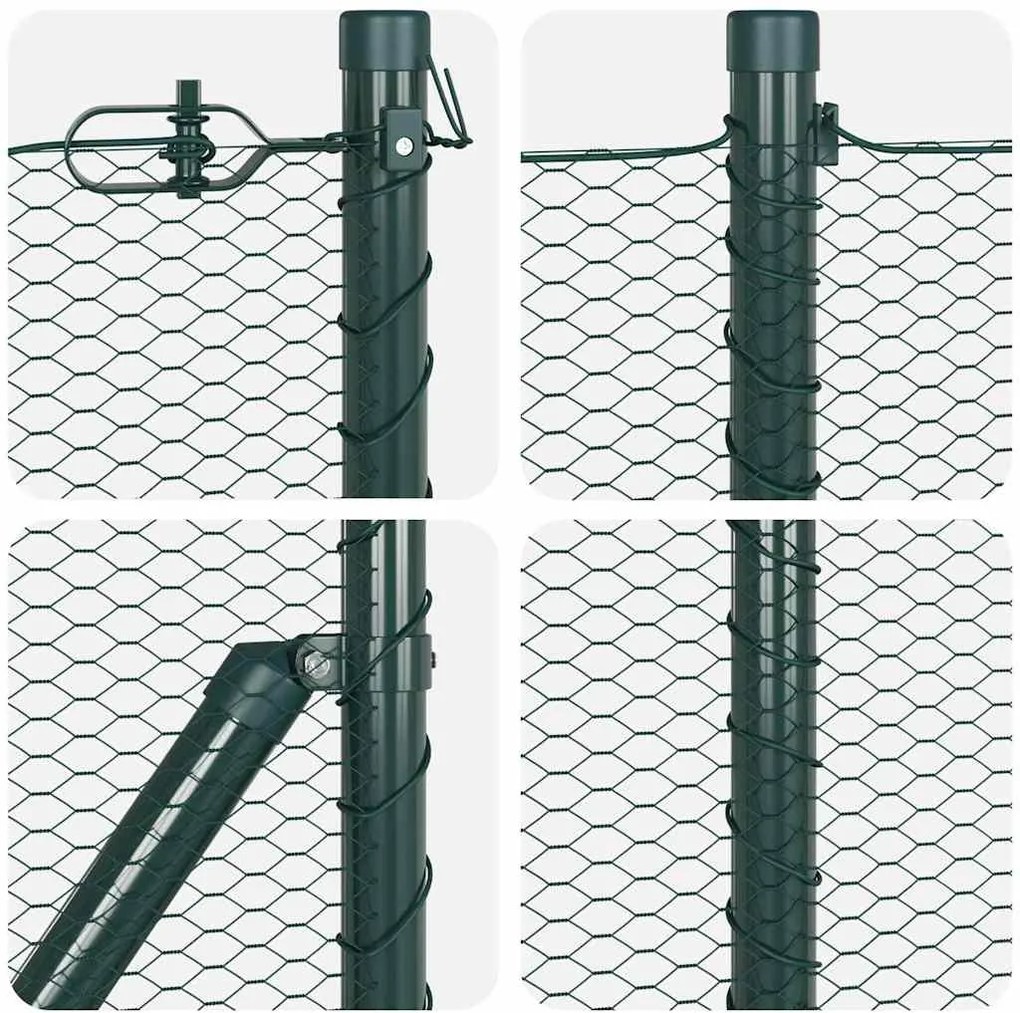 vidaXL Στύλος Περιφράξεων Πράσινο