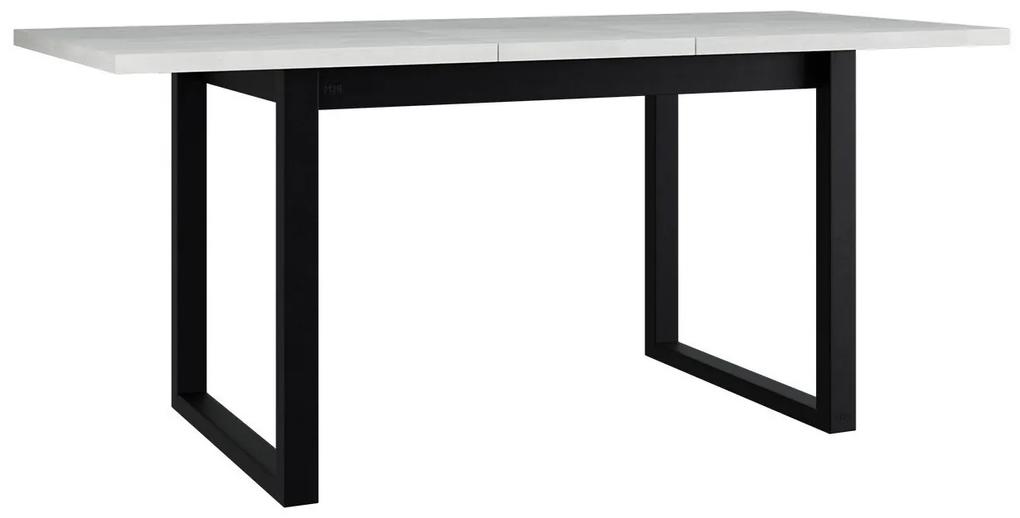 Τραπέζι Victorville 327, Artisan βελανιδιά, Μαύρο, 78x92x160cm, 38 kg, Επιμήκυνση, Πλαστικοποιημένη μοριοσανίδα, Μέταλλο | Epipla1.gr
