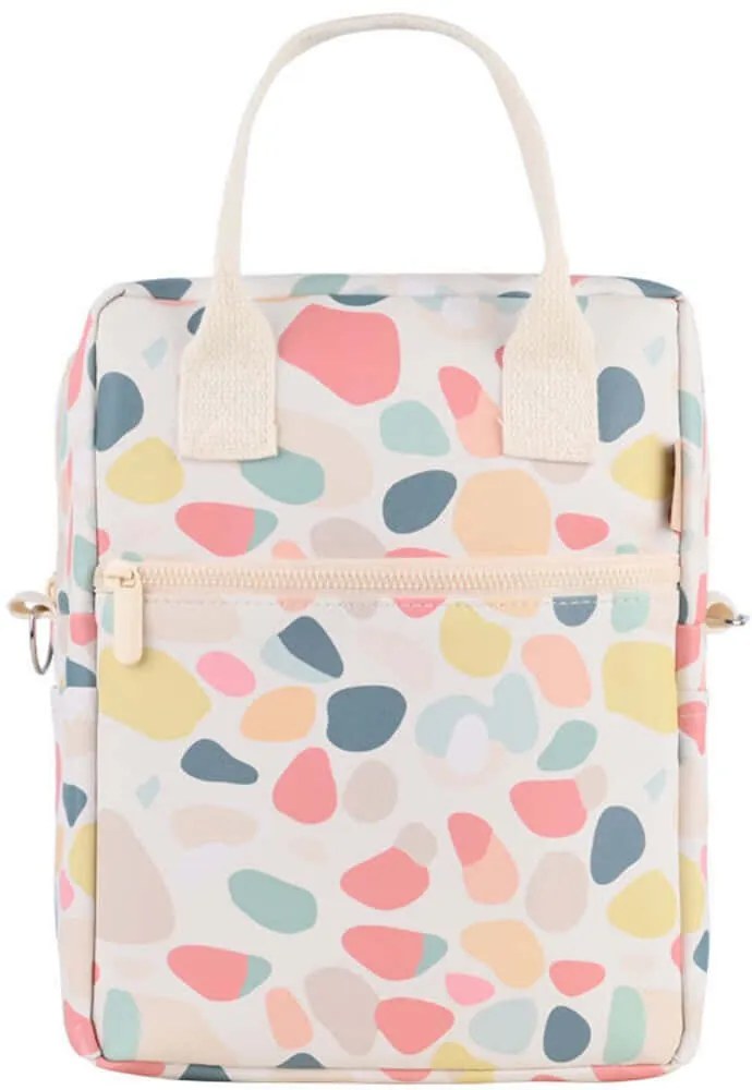 Τσάντα Φαγητού Ισοθερμική Save The Aegean Hue Pebbles 01-32944 20x14x27cm 7lt Multi Estia PVC