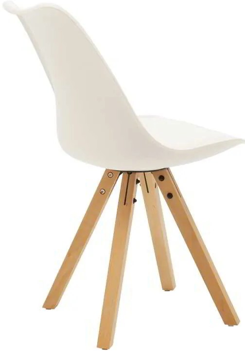 Τραπεζαρία Cuba-Caron pakoworld σετ 5τεμ sonoma-λευκό 120x80x75εκ