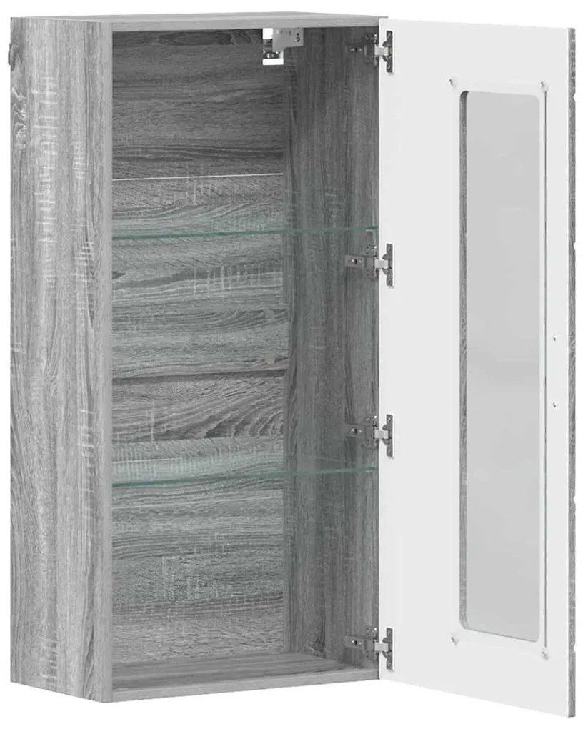vidaXL Ντουλάπα τοίχου Γκρι sonoma 55 x 29 x 100 εκ Επεξεργασμένο ξύλο