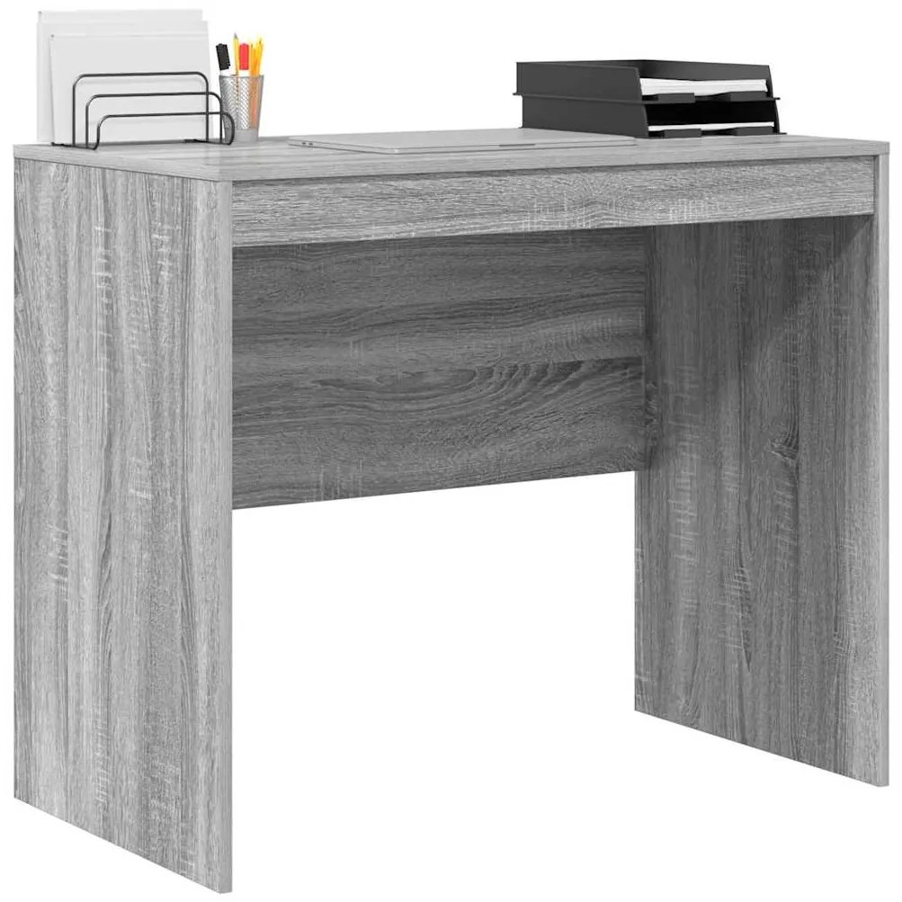 vidaXL Γραφείο Γκρι sonoma 90 x 50 x 76 εκ. Επεξεργασμένο ξύλο