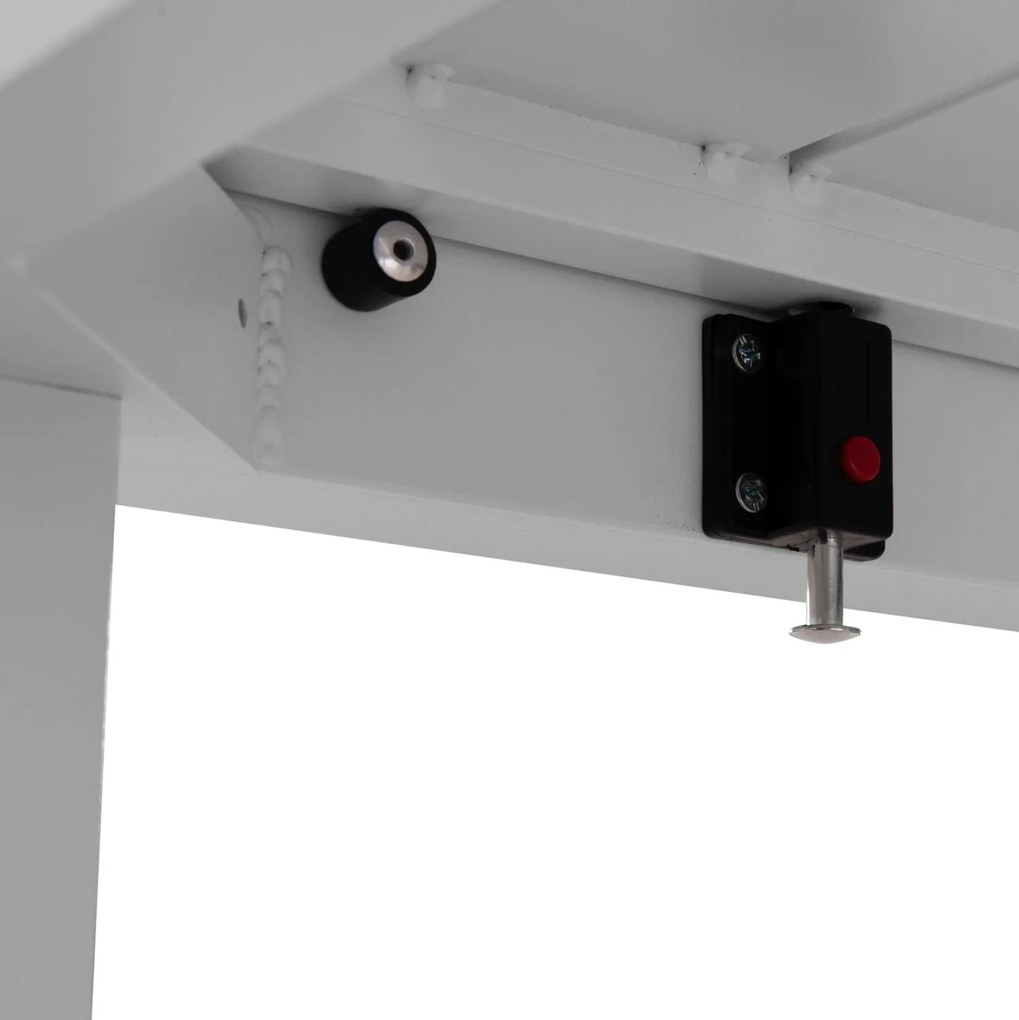 Σετ Κήπου Τραπεζαρία KRUM C21146 7 τεμ. Αλουμίνιο Λευκό 160x90x73 εκ.