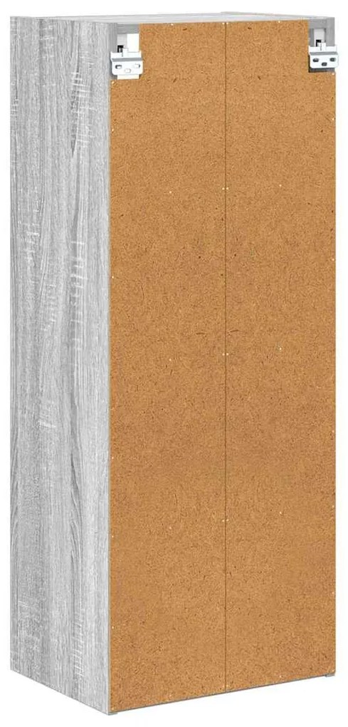 vidaXL Κρεμαστό ντουλάπι Riga Γκρίζο Σονομα 40 x 29,5 x 100 εκ.