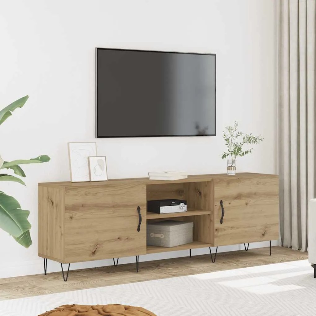 vidaXL Έπιπλο Τηλεόρασης Δρυς τεχνίτης 150x30x50 εκ. Επεξ. Ξύλο