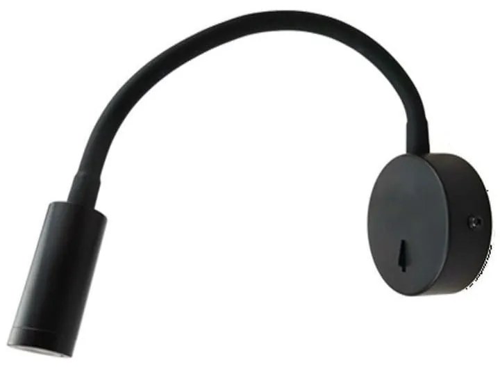 Φωτιστικό Τοίχου - Απλίκα Led SF1501LEDB 3W 3200K 190lm D8X36 Black Aca Decor Aluminium