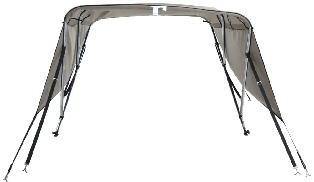 vidaXL Τέντα Σκάφους με 3 Αψίδες Τοιχώματα 183x(137-152)x137 εκ.