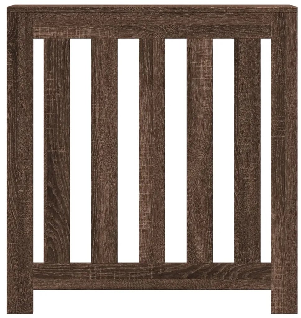 vidaXL Κάλυμμα Καλοριφέρ Καφέ Δρυς 78x20x82 εκ. Επεξεργασμένο Ξύλο