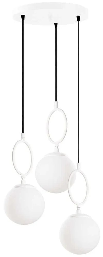 Φωτιστικό Οροφής Ring 942FLG1655 45x45x185cm 3xE14 40W White Opviq