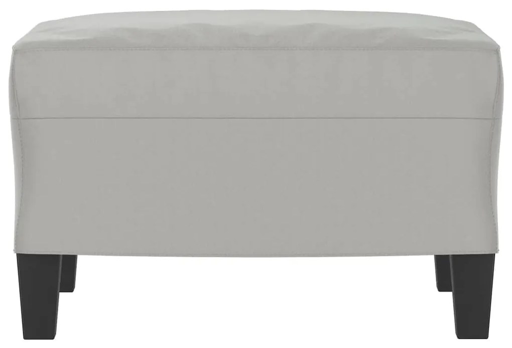 vidaXL Υποπόδιο Ανοιχτό Γκρι 60 x 50 x 41 εκ. από Ύφασμα Μικροϊνών