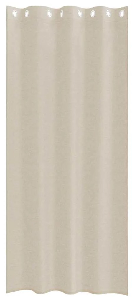 vidaXL Κουρτίνες με κουρτίνες 2 pcs Άμμος 140x175cm Πολυεστέρας
