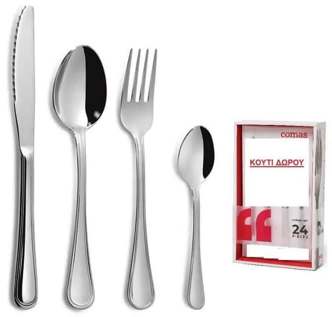 Σετ Ανοξείδωτα Μαχαιροπήρουνα Bilbao 18% - 2,5mm – Comas – 24 τμχ