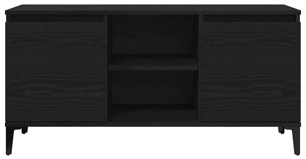 vidaXL Ντουλάπι TV Μαύρο 102 x 35 x 50 εκ. Επεξεργασμένο ξύλο