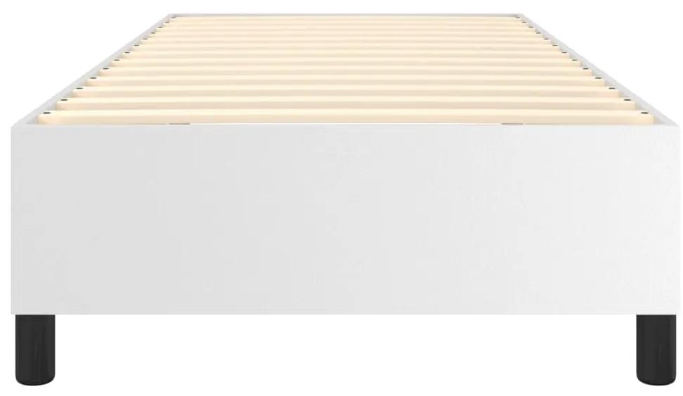 vidaXL Πλαίσιο Κρεβατιού Boxspring Λευκό 80 x 200 εκ. Συνθετικό Δέρμα