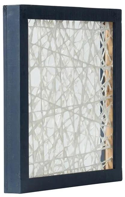 Διακοσμητικό τοίχου - πίνακας - κορνίζα ivory και indigo Σετ/2 - Ξύλο - 44739
