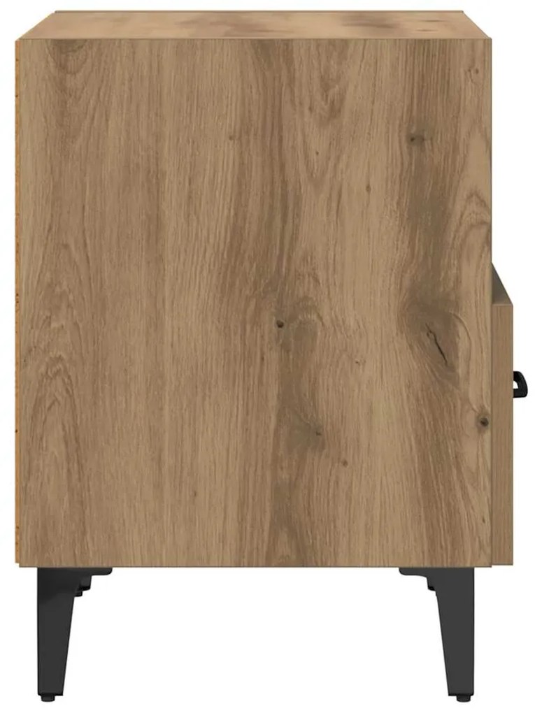 vidaXL Κομοδίνο artisan δρυς 40 x 35 x 47.5 εκ Επεξεργασμένο ξύλο