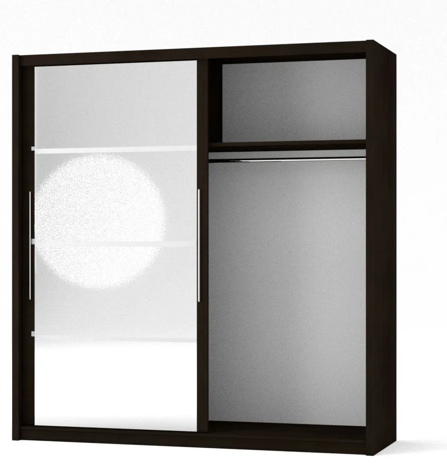 Ντουλάπα Δίφυλλη Ilona Sonoma 205x61x215εκ - TO-ILONA2 - TO-ILONA2