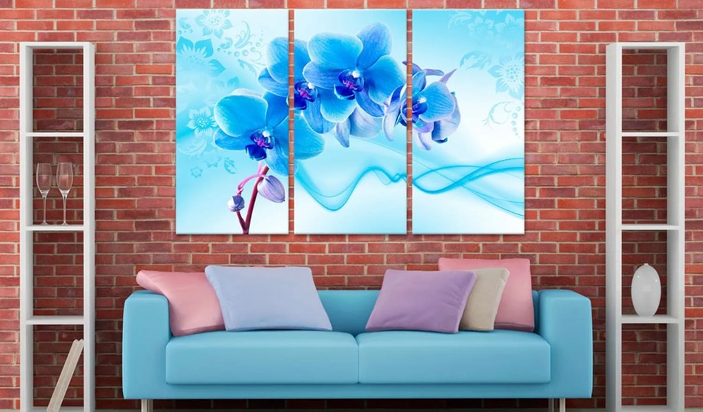 Πίνακας - Ethereal orchid - blue 90x60