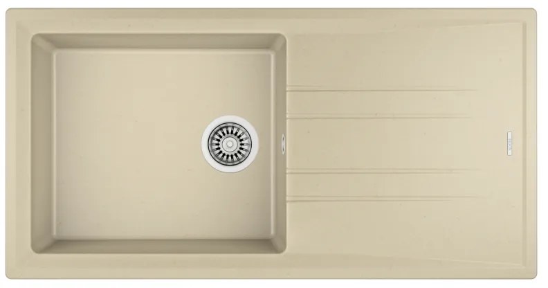 Teka Stone 60 L-TG 1C 1E Topasbeige Ένθετος Γρανιτένιος Νεροχύτης 60cm