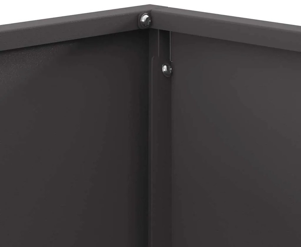 vidaXL Φωτιά Μαύρο 60 x 60 x 30 cm Κρύα έλαση από χάλυβα