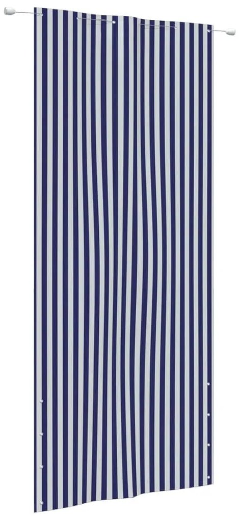 Διαχωριστικό Βεράντας Μπλε &amp; Λευκό 120 x 240 εκ. Ύφασμα Oxford - Πολύχρωμο